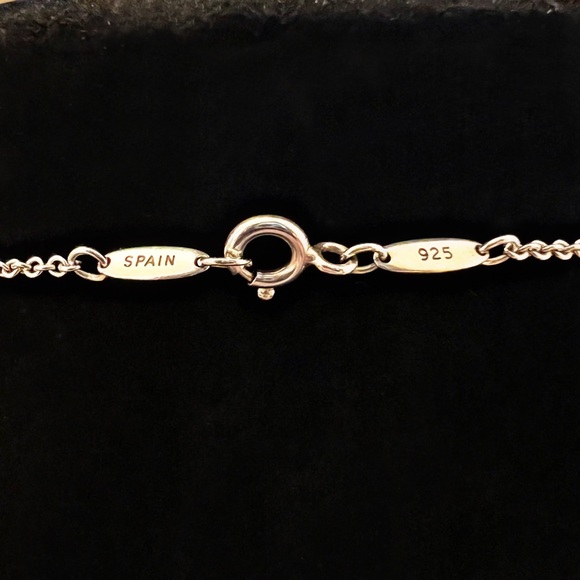 Tiffany & Co Sterling Silver Elsa Peretti Five Open Heart Necklace - Picture 4 of 7